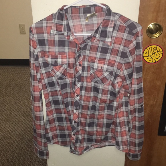 Plaid button up - Picture 1 of 3